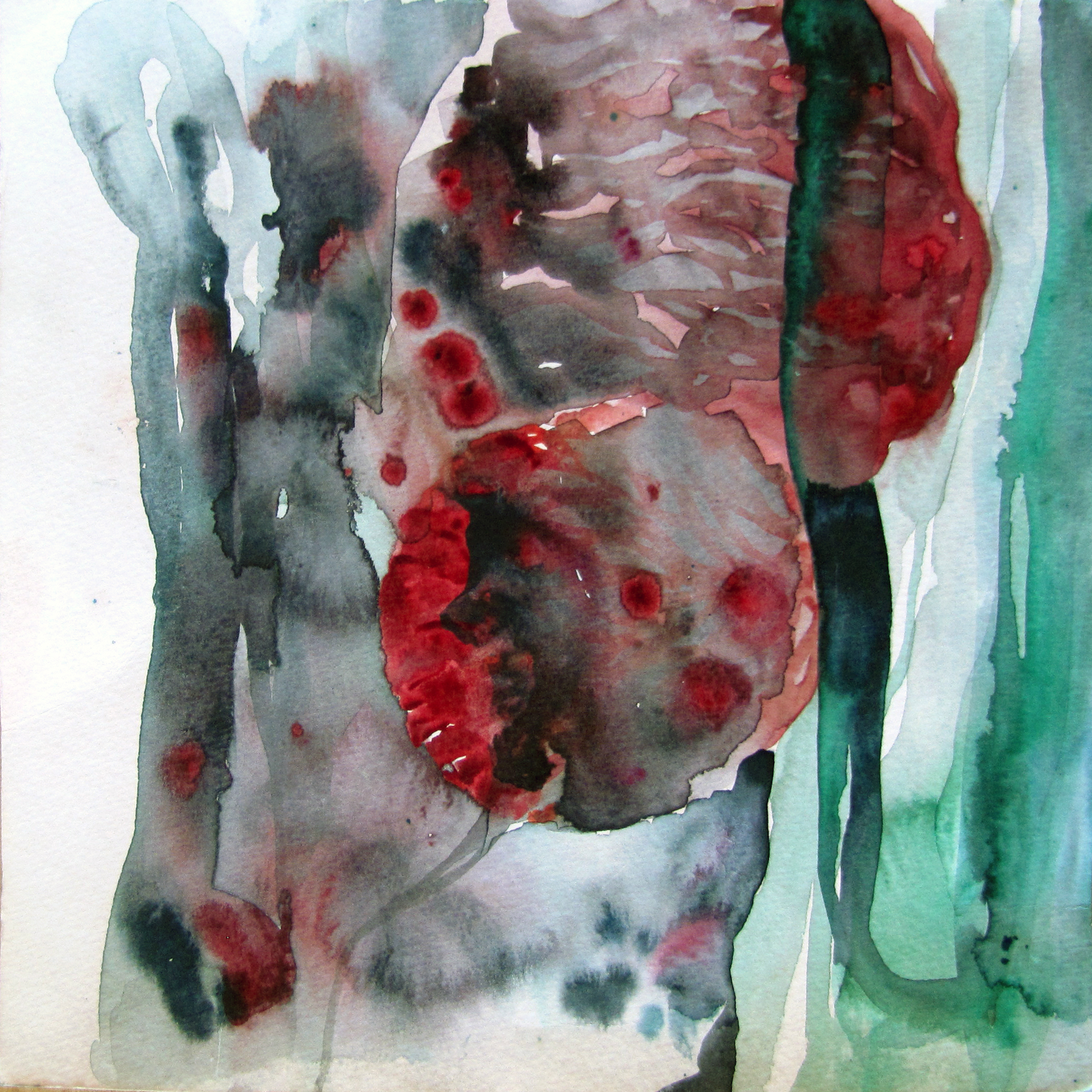 Untitled III,watercolour&ink on paper,25x25cm,2019 Untitled VI,watercolour&ink on paper,25x25cm,Accra,2017