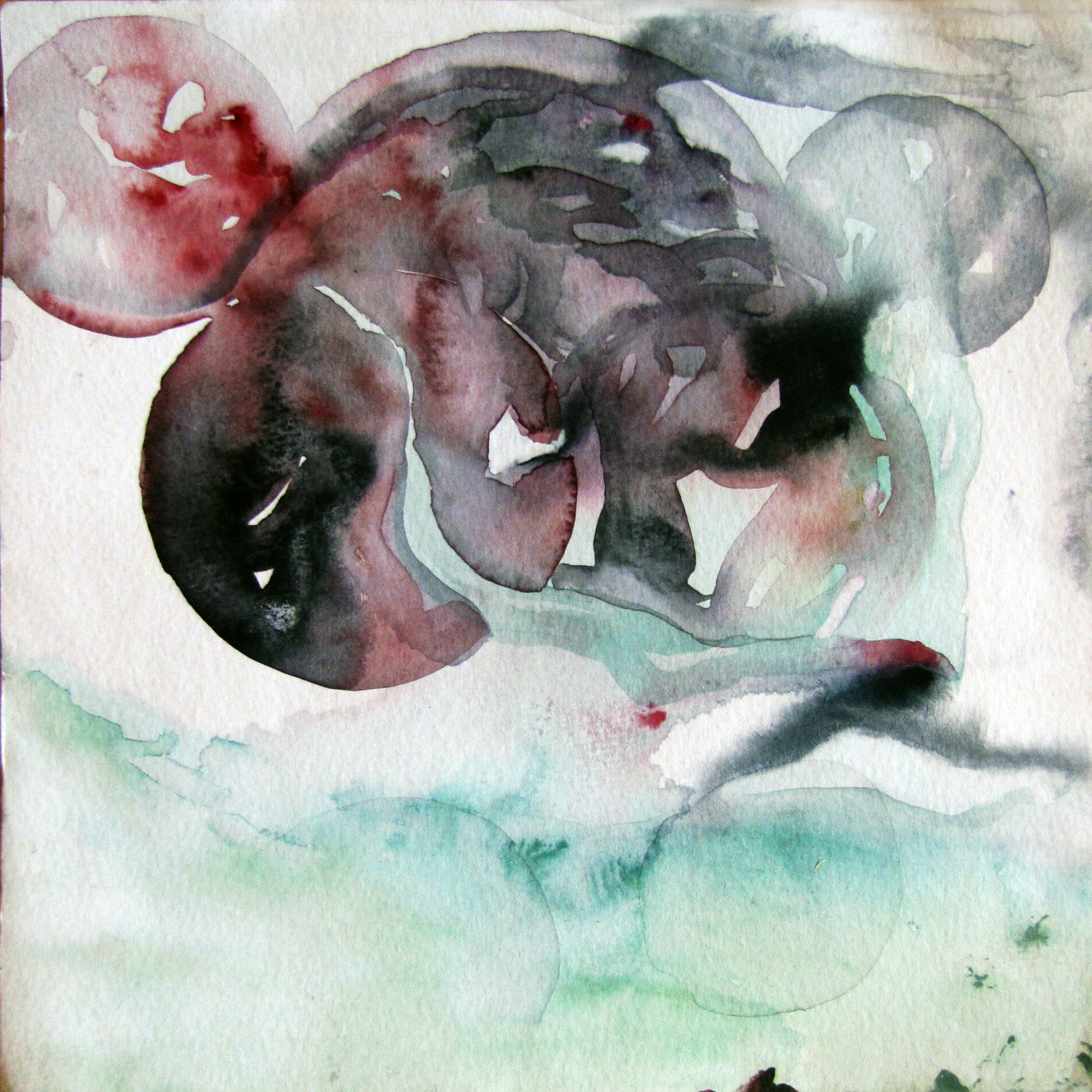 Untitled II,watercolour&ink on paper,25x25cm,2019 Untitled VI,watercolour&ink on paper,25x25cm,Accra,2017