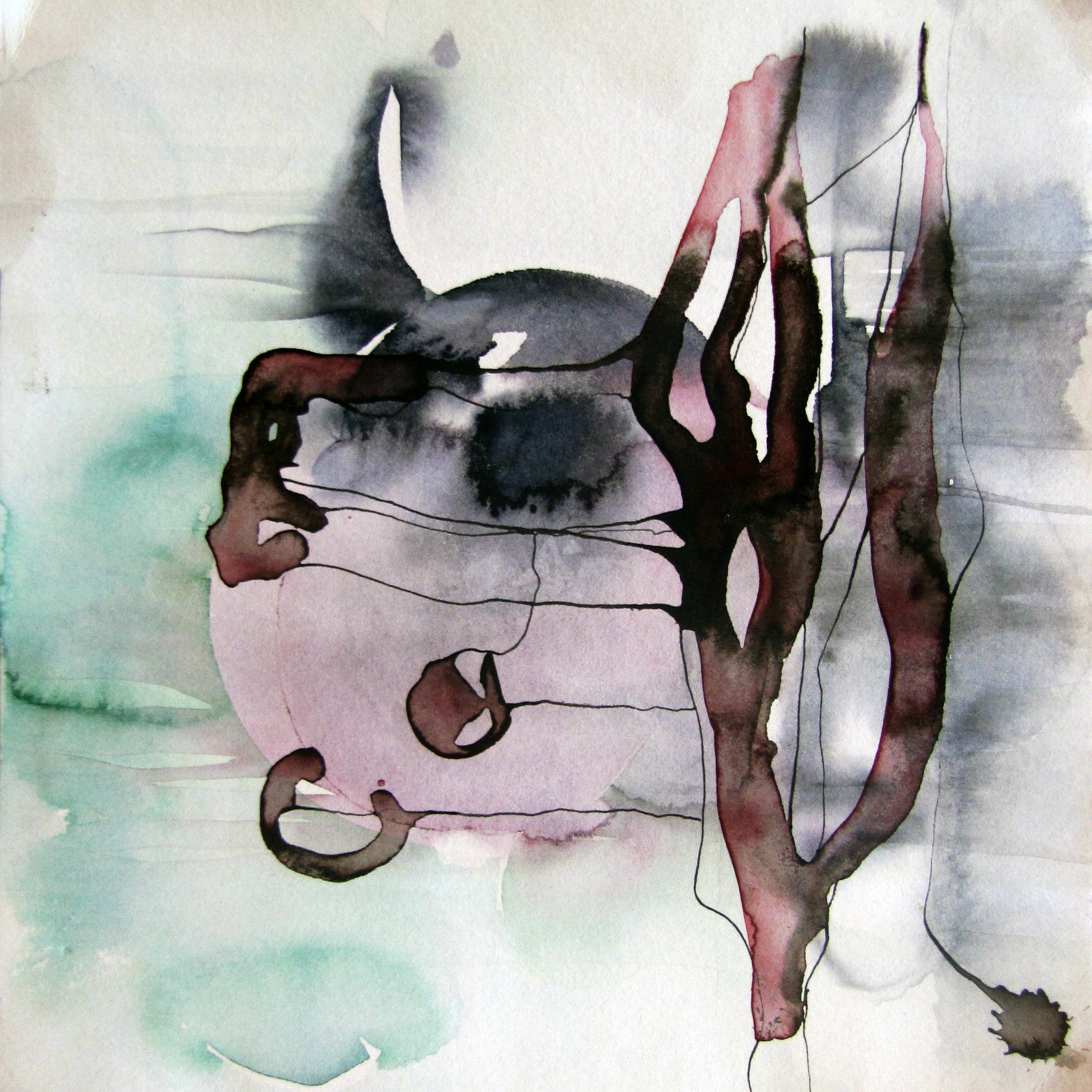 Liquid movement I_oil painting 60x60cm, 2016