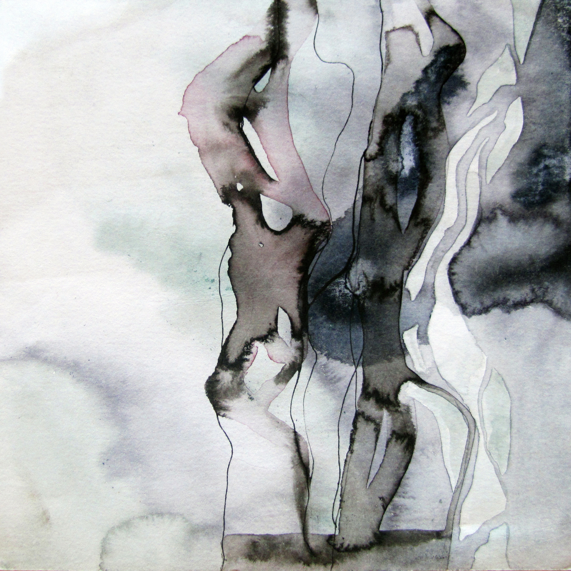 Untitled VIII,watercolour&ink on paper,25x25cm,2019 Untitled VI,watercolour&ink on paper,25x25cm,Accra,2017