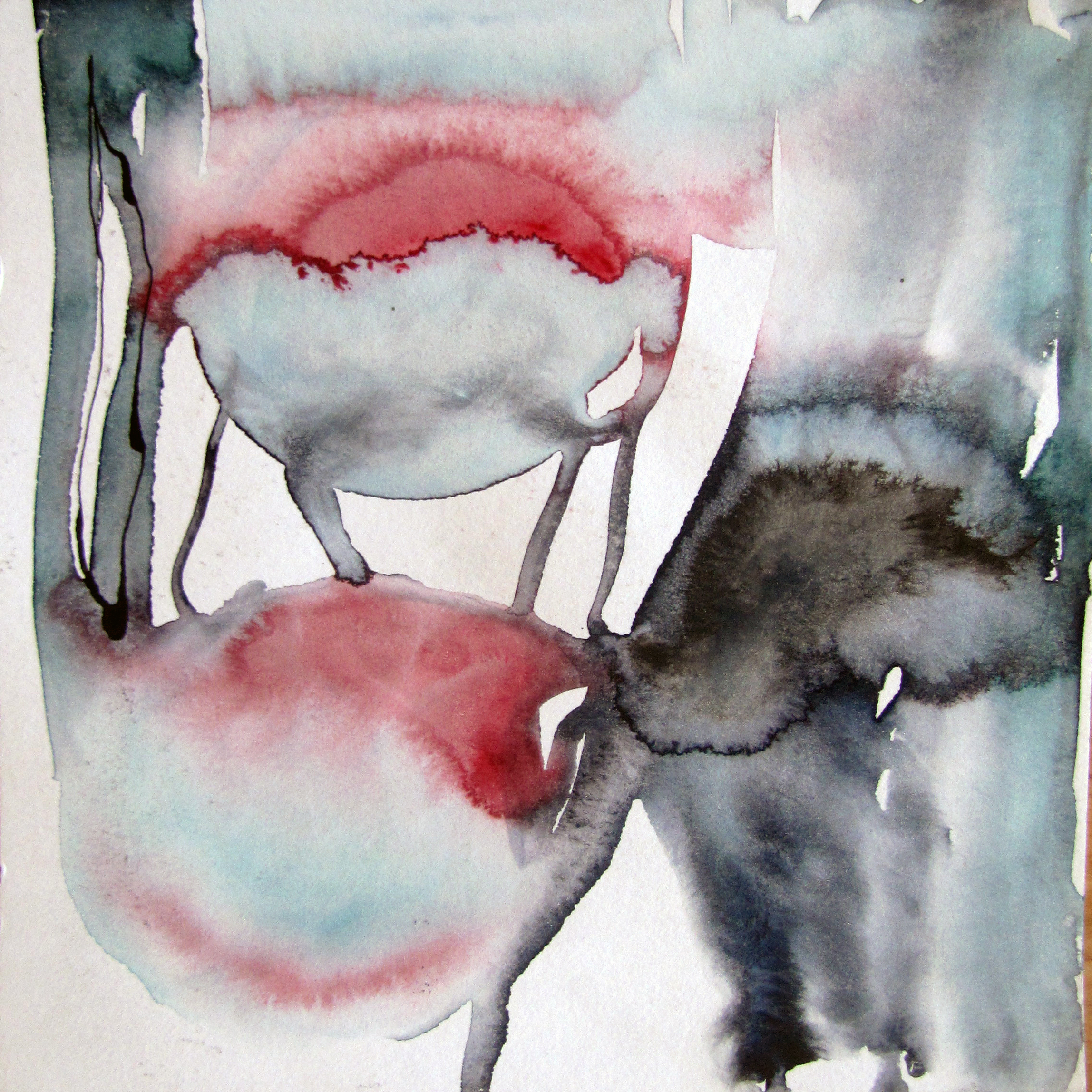 Untitled VI,watercolour&ink on paper,25x25cm,2019 Untitled VI,watercolour&ink on paper,25x25cm,Accra,2017