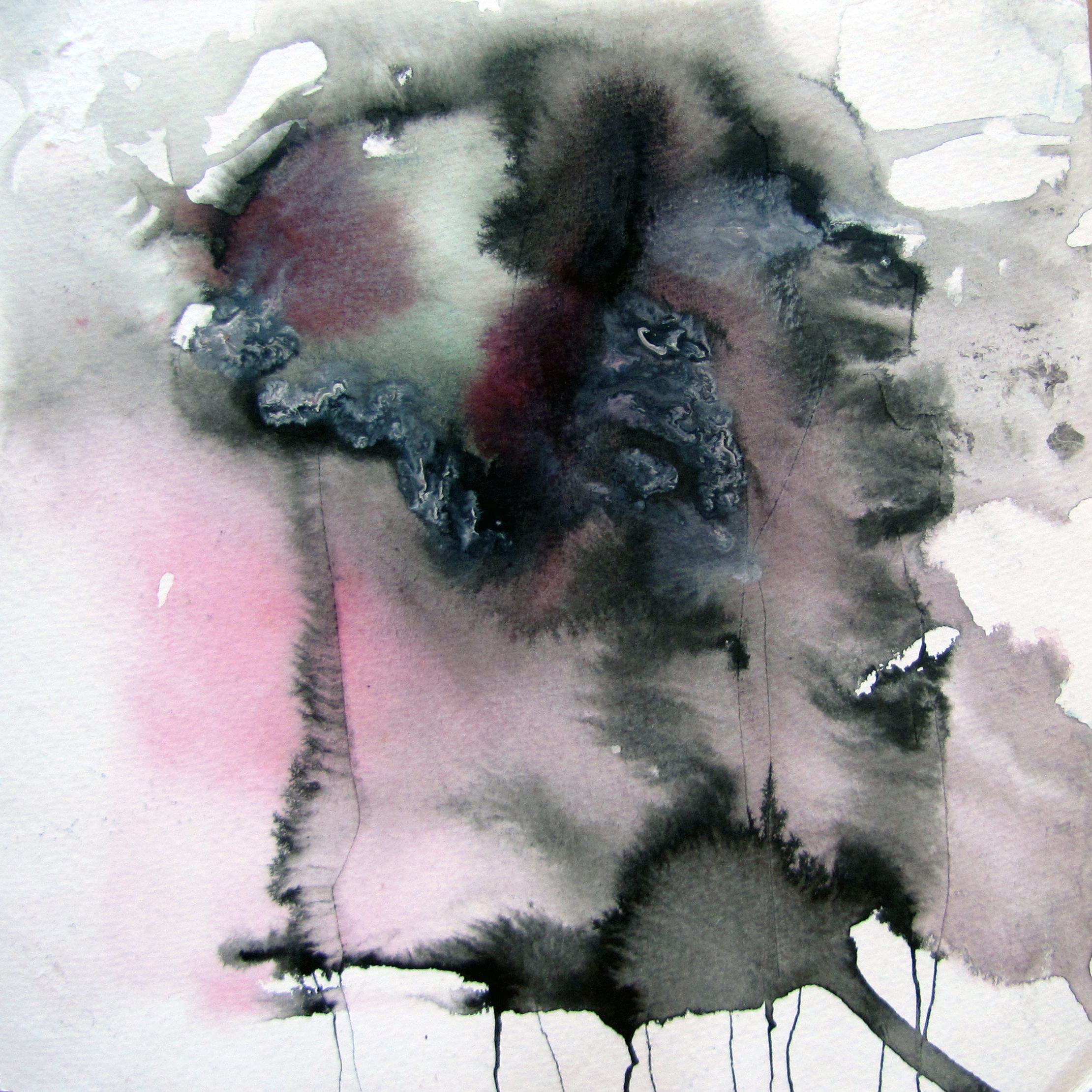 Untitled XVIII,watercolour&ink on paper,25x25cm,Accra,2017 Untitled VI,watercolour&ink on paper,25x25cm,Accra,2017