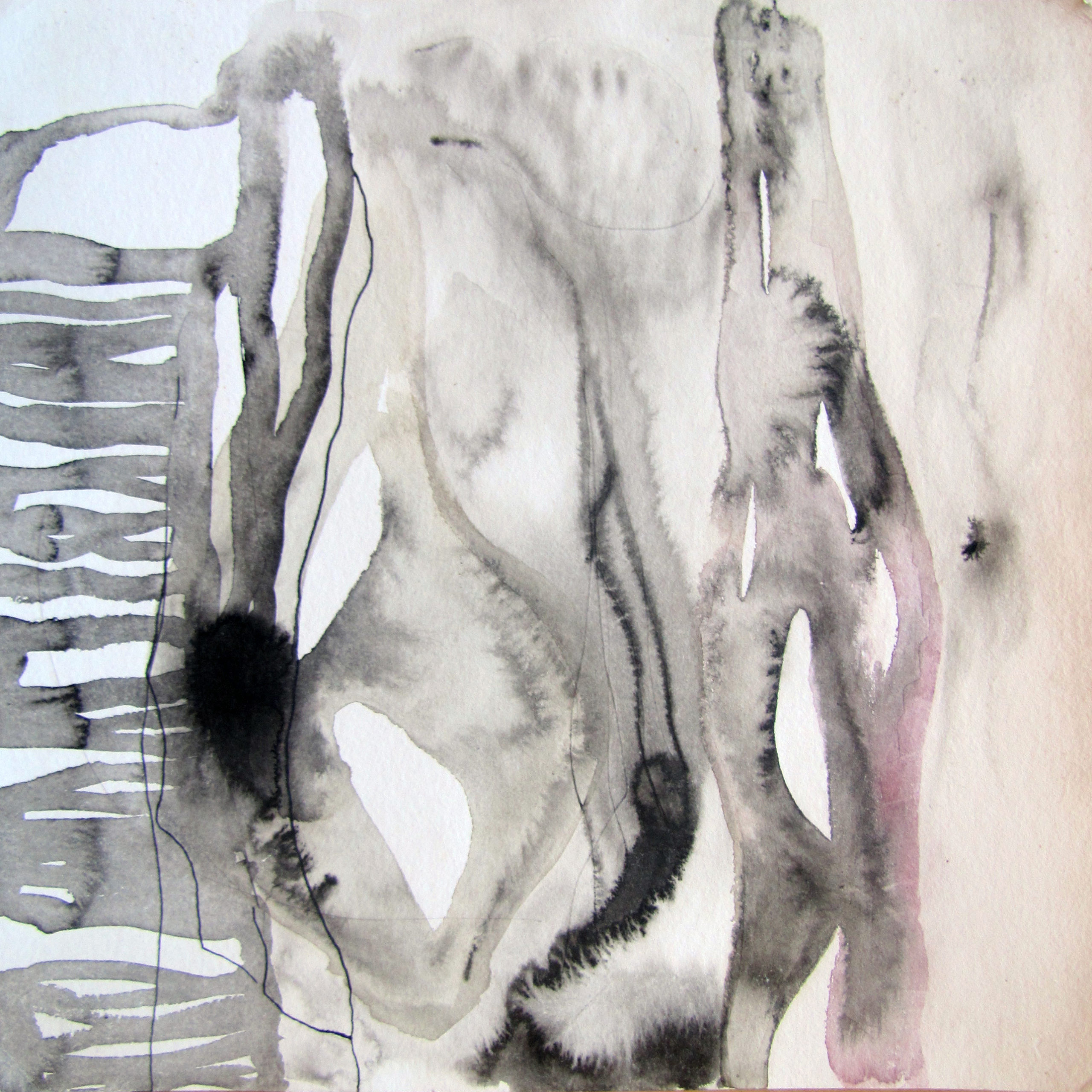 Untitled XVII,watercolour&ink on paper,25x25cm,Accra,2017 Untitled VI,watercolour&ink on paper,25x25cm,Accra,2017