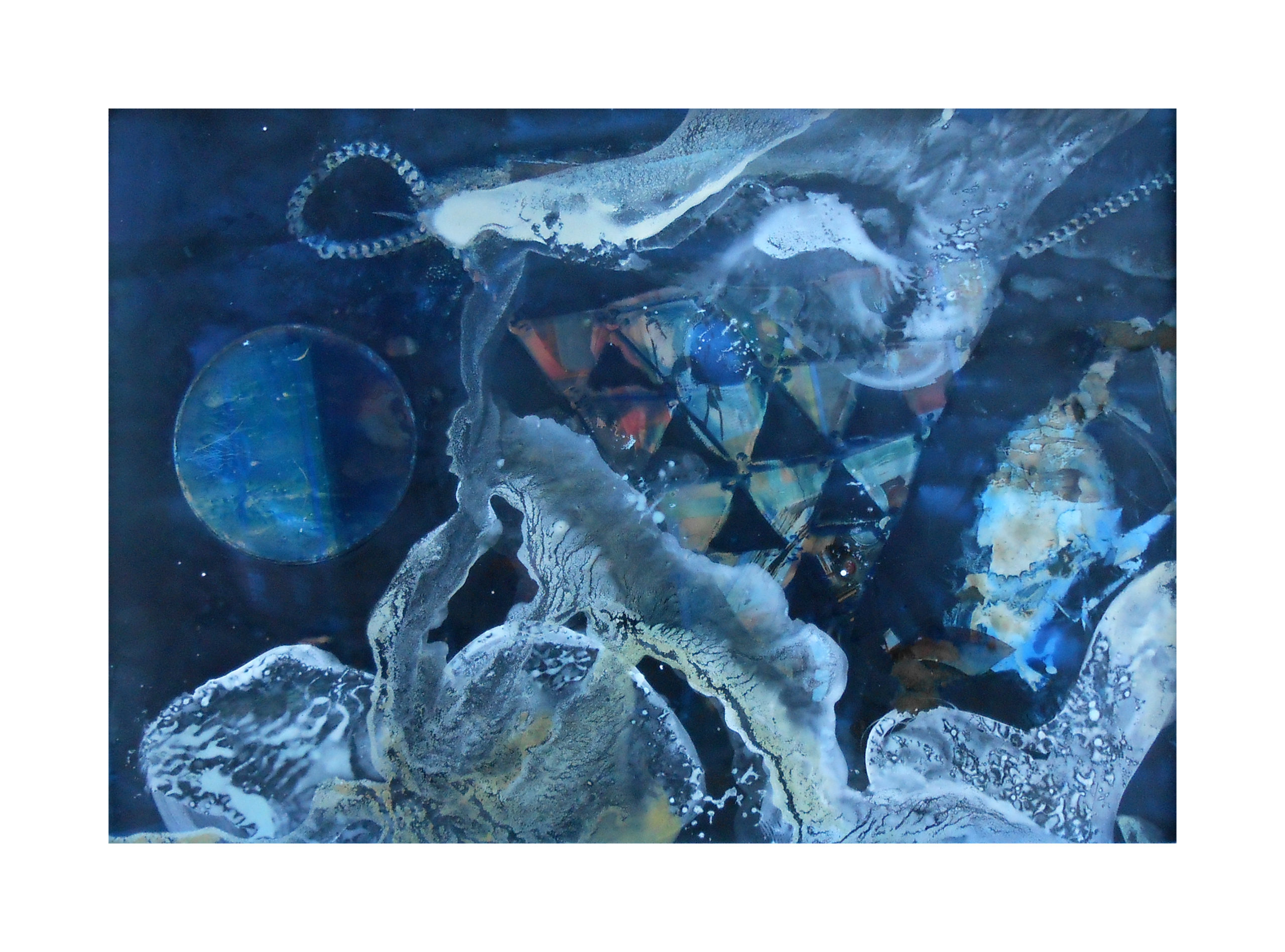 Liquid movement III, oil painting, 30x40cm, Arges, 2017